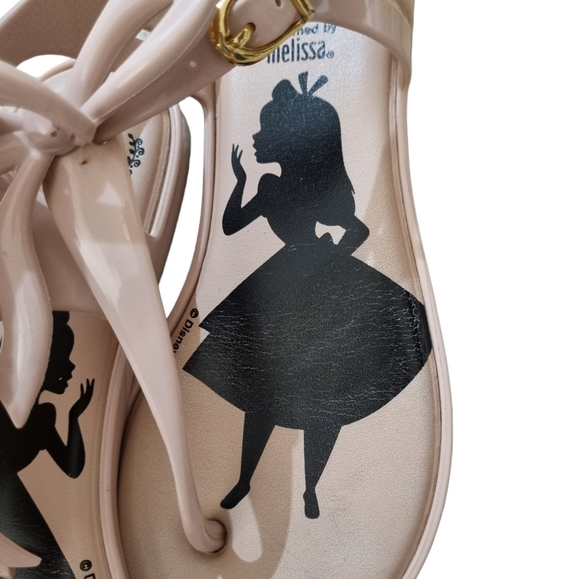MELISSA "Alice in Wonderland" Pale Pink Sandals, Size 35 - Picture 4 of 12